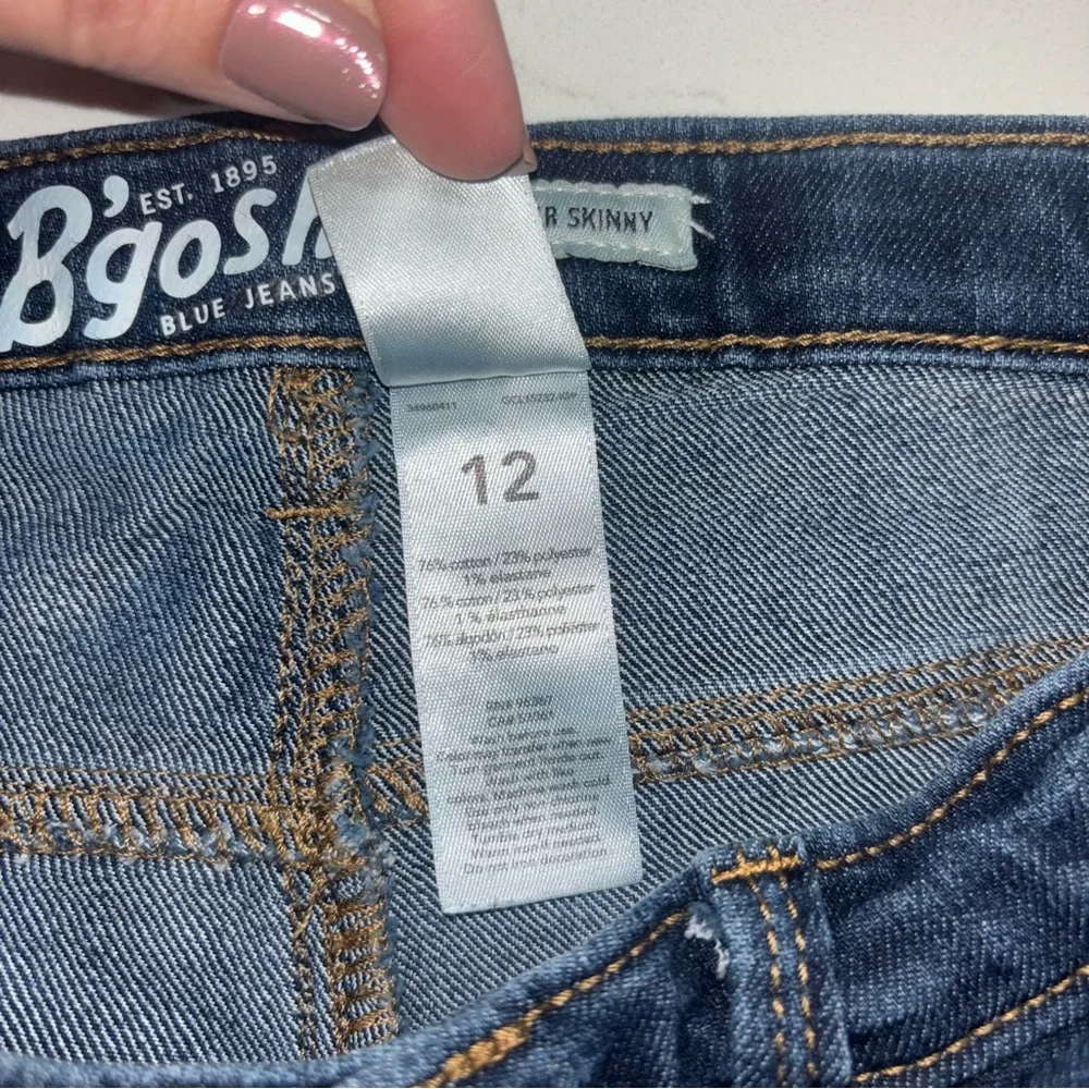 🌟 Classic Style! Girls' B'Gosh Super Skinny Dark Jeans - Size 12 🌟